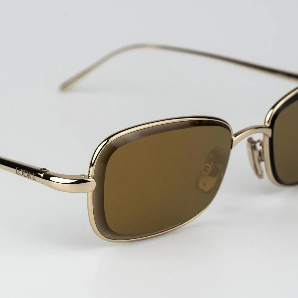 Loewe ANAGRAM Men Sunglasses Gold LW40159U 32G NEW AUTHENTIC